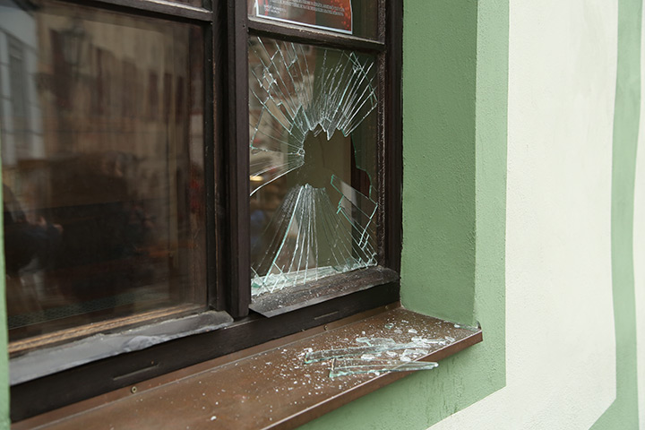 A2B Glass are able to board up broken windows while they are being repaired in Huddersfield.